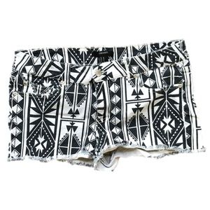 Black & White Tribal Shorts